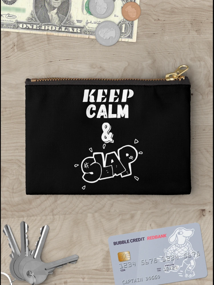 Thumbnail 3 of 4, Zipper Pouch, Keep Calm & Slap designed and sold by RIVEofficial.