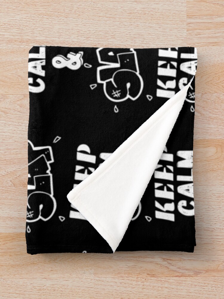 Thumbnail 3 of 6, Throw Blanket, Keep Calm & Slap designed and sold by RIVEofficial.