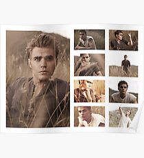 Paul Wesley grass photoshoot Poster