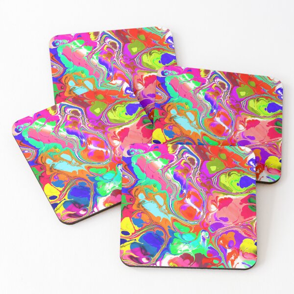 Item preview, Funky Marble Fluid Pattern Red Blue Yellow designed and sold by amersoliman.