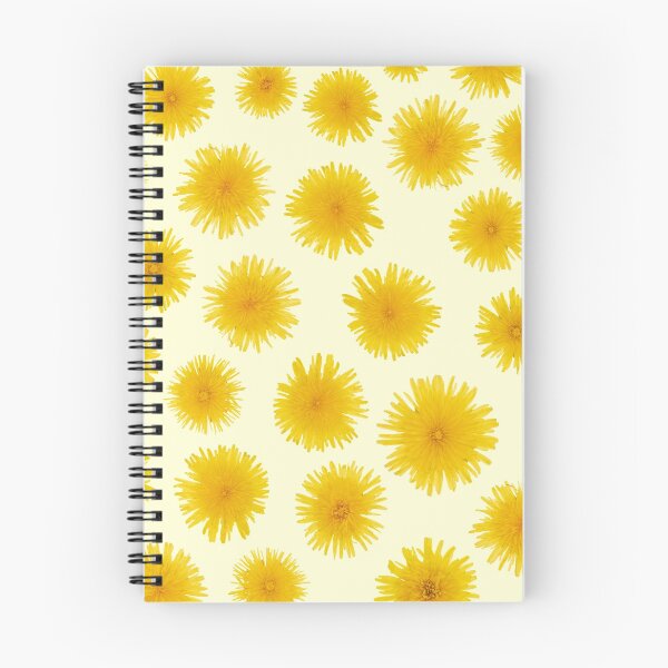 Item preview, yellow blossomed dandelions on a white background. yellow flowers seamless pattern designed and sold by Tanya-GR.