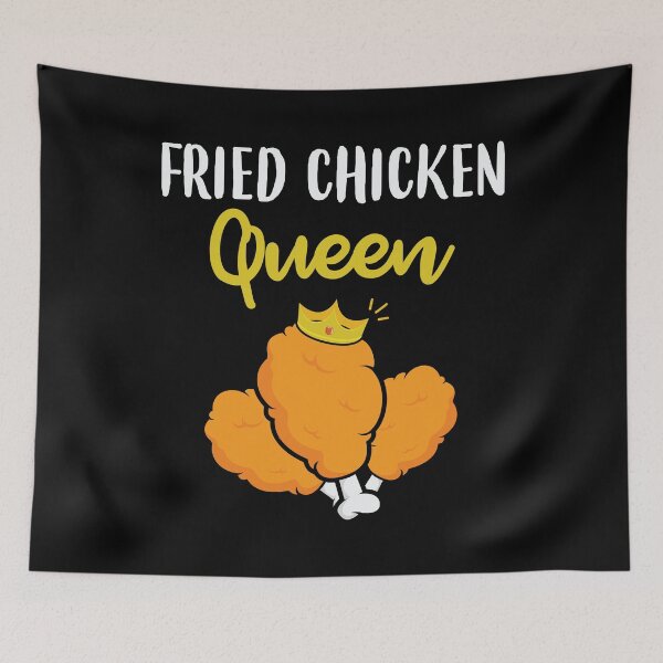 Item preview, Funny Fried Chicken Queen print designed and sold by jakehughes2015.