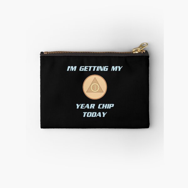 Item preview, Getting 1-year Chip Today Sober Anniversary Soberversary print designed and sold by jakehughes2015.