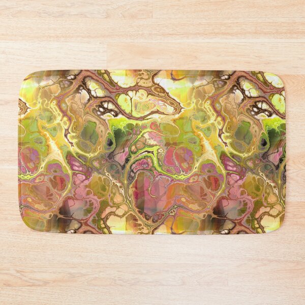 Item preview, Funky Marble Fluid Pattern Olive green Brwon Yellow designed and sold by amersoliman.