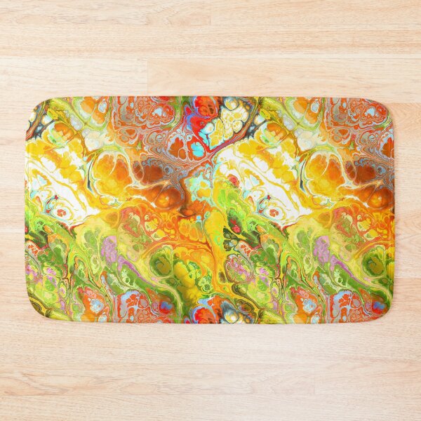 Item preview, Funky Marble Fluid Pattern Green Red Yellow designed and sold by amersoliman.