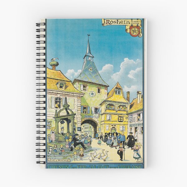 Artikelvorschau, ALSACE et LORRAINE Roshaim vintage travel poster entworfen und verkauft von stickart-marek.