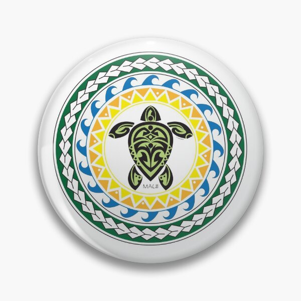 Item preview, Tribal Turtle Tattoo Mandala Maui designed and sold by srwdesign.