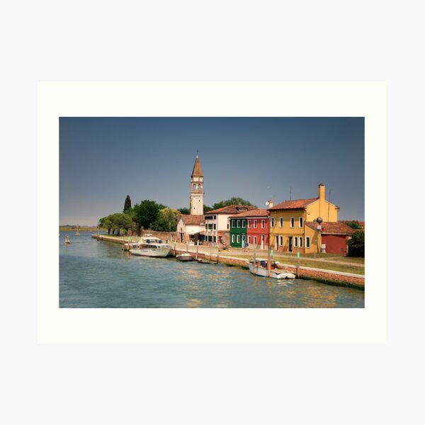 Burano Colors During a Warm Afternoon in Venice Art Print