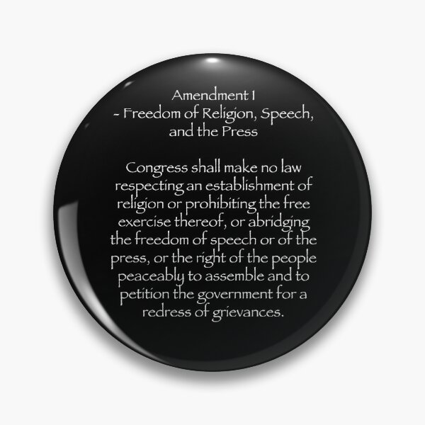 Item preview, First Amendment Freedom Of Speech. USA Constitution 1st amendment, Bill Of Rights designed and sold by azule1.