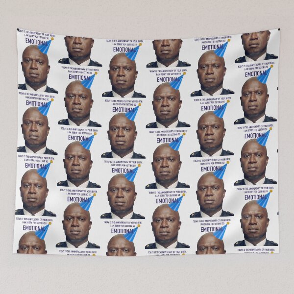 Item preview, Captain Holt happy birthday designed and sold by Atouchofsparkle.