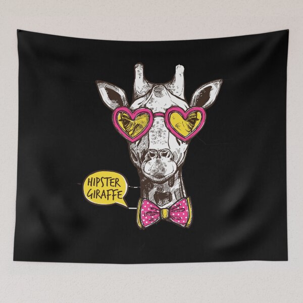 Item preview, hipster giraffe (Animal) designed and sold by AbdulrahmanDev.