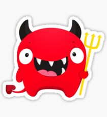 Happy Demon Sticker