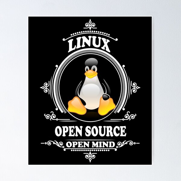 Artikel-Vorschau von Linux – Open Source – Open Mind, designt und verkauft von clubtee.