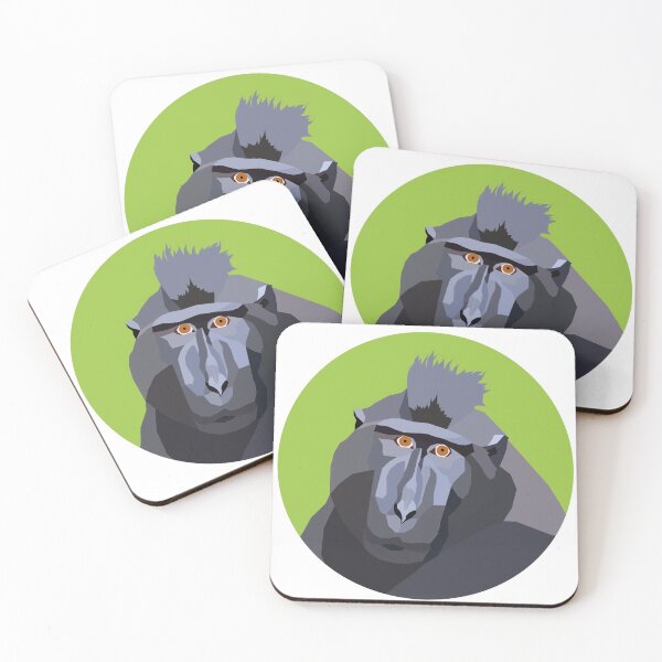 Item preview, Sulawesi Macaque Portrait designed and sold by rhiansanimalart.