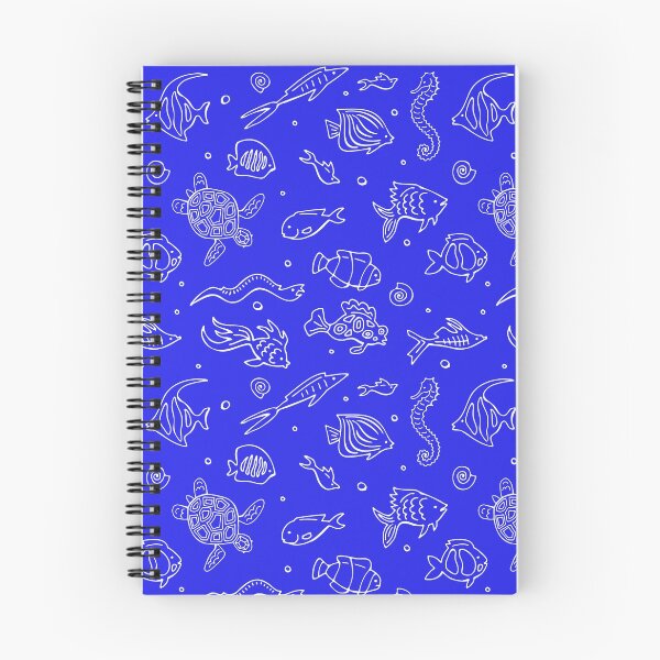 Item preview, Cartoon fishes in white outline designed and sold by YlanaOm.