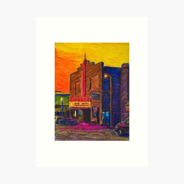 Teton Theater - Jackson, Wyoming Art Print