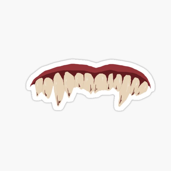 Claes Bang Dracula Fangs Sticker
