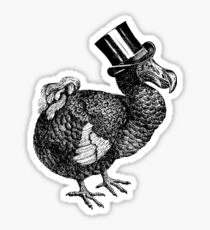 Mr Dodo | Black and White Sticker