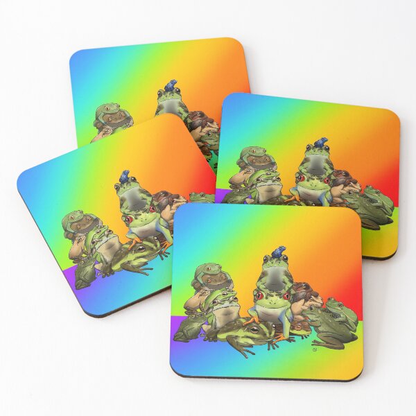 Item preview, Rainbow Frogs designed and sold by Galacticsoupart.