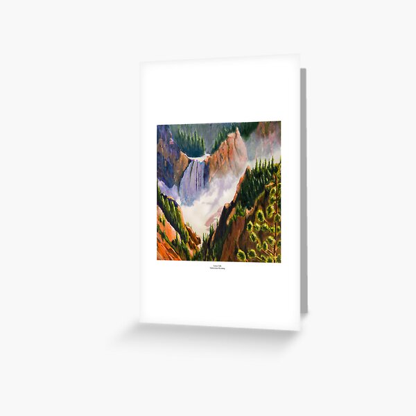 Lower Falls - Yellowstone Wyoming Greeting Card