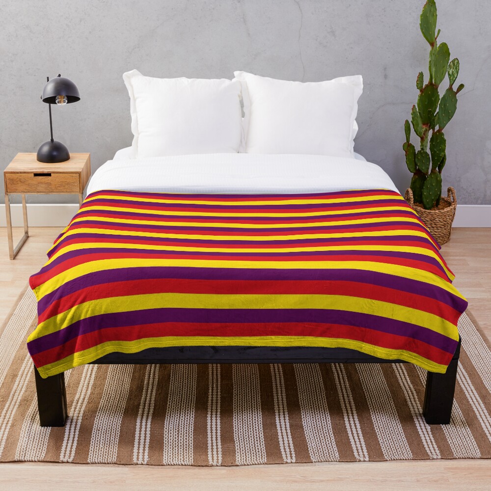 "Flag of the Second Spanish Republic, Spain" Throw Blanket for Sale by
