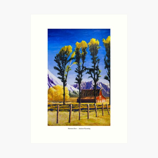 Moulton Barn - Jackson Wyoming Art Print