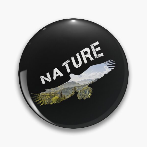 Item preview, Nature panorama, eagle, mountains, forest outdoor designed and sold by Kuma518.