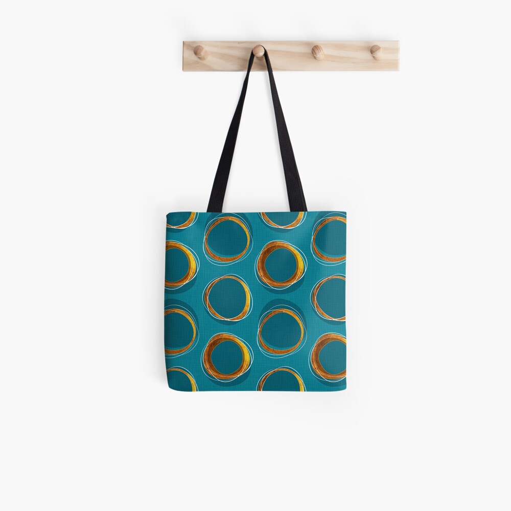 blue mcm tote bag