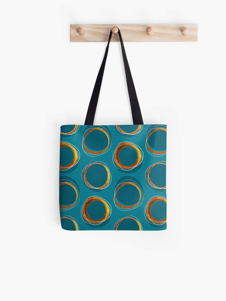 blue mcm tote