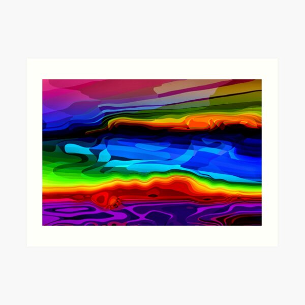 Bermuda Coastline - Digital Variation I Art Print