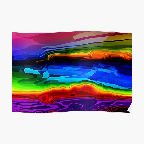 Bermuda Coastline - Digital Variation I Poster