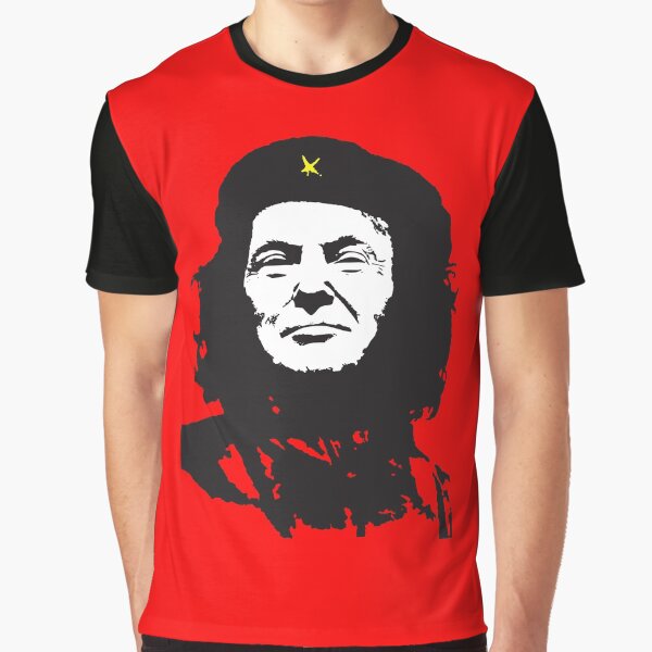 Vista previa del artículo con la obra «Che Guevara Donald Trump», diseñado y vendido por poopfactory.
