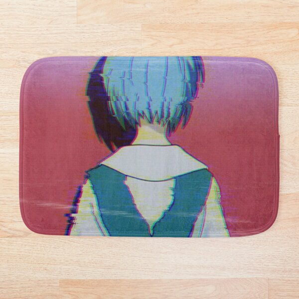 Girl Vaporwave Bath Mat