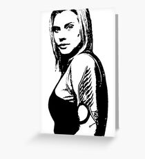 Battlestar Galactica "Kara Thrace" Greeting Card