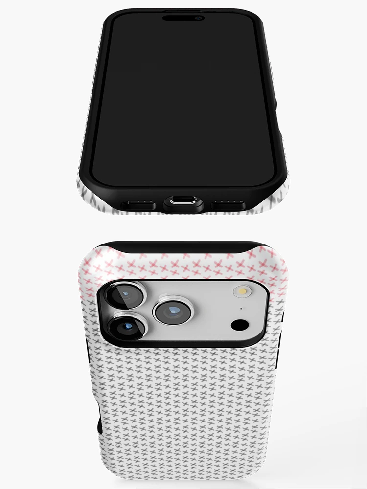 Thumbnail 3 of 4, iPhone Case, x pattern designed and sold by repeatpattern.