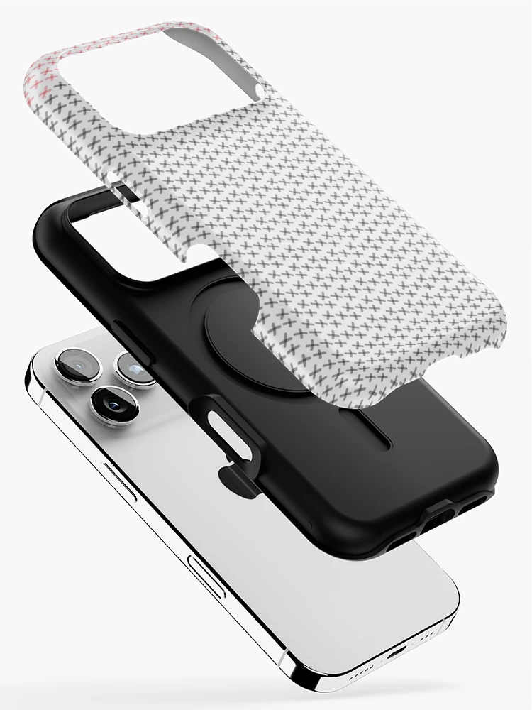 Thumbnail 2 of 4, iPhone Case, x pattern designed and sold by repeatpattern.