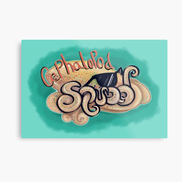 Cephalopod Squad Metal Print