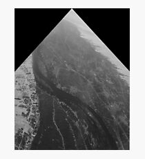 Egypt From Above - The Nile In Black and White - Framed Photographic Print