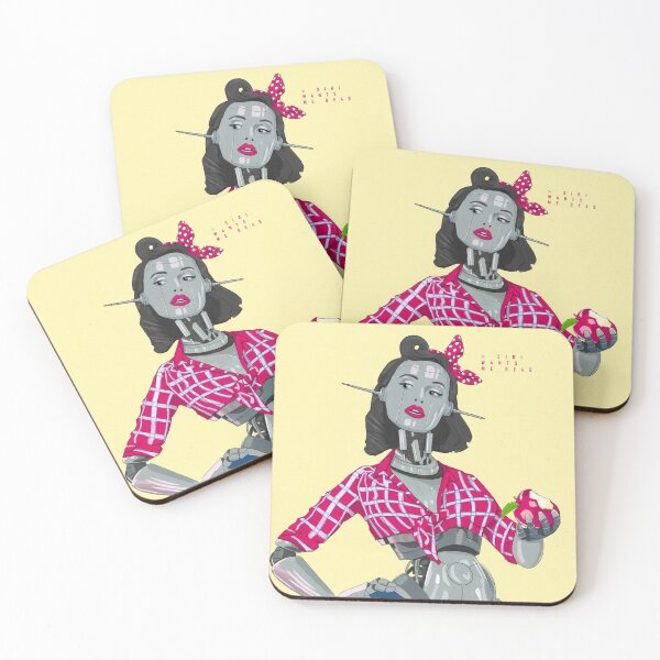 Item preview,  as a 50’s pinup robot offering a poisoned apple / Apple designed and sold by Gabityler.