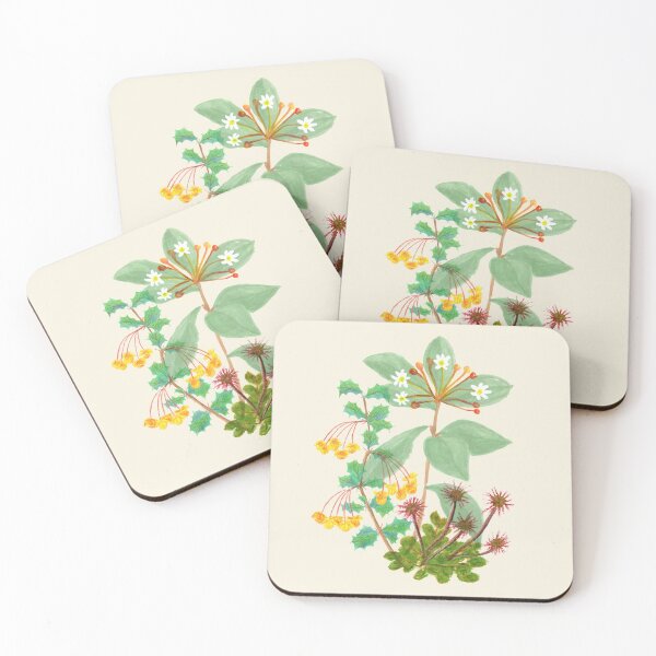 Item preview, Wildflower bouquet painted illustration designed and sold by AgusCami.