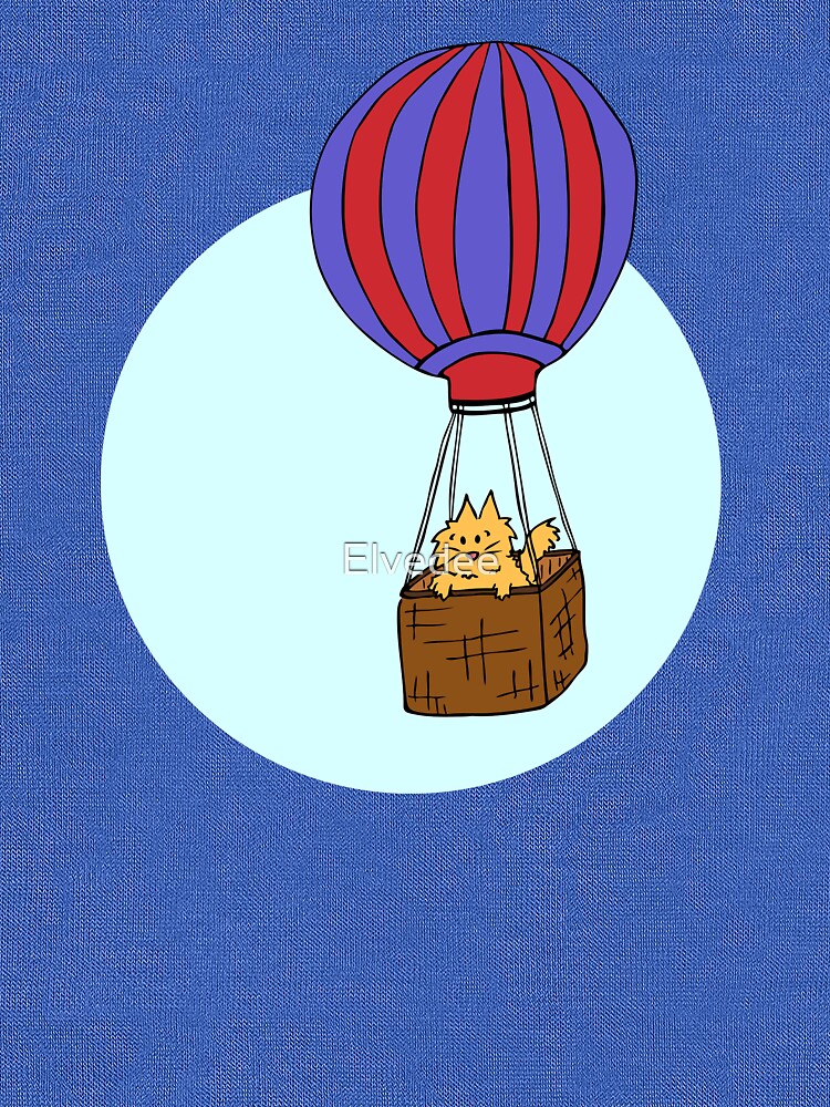 hot air balloon cat tshirt by elvedee  redbubble hot air balloon cat tshirt by elvedee  redbubble