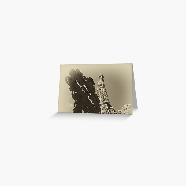 Parisian Postcard - IX Greeting Card