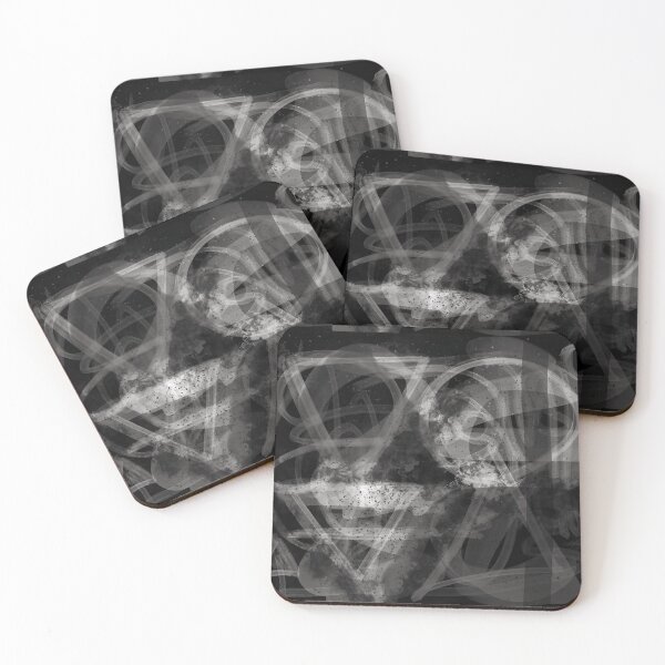 "VOVA Logo X-Ray" by Olga Emilevna Coasters (Set of 4)