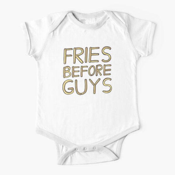 Fries Before Guys Short Sleeve Baby One-Piece