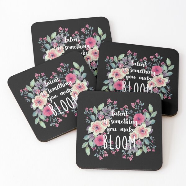 Item preview, talent is something you make bloom (v1 black) designed and sold by kozmiclatte.