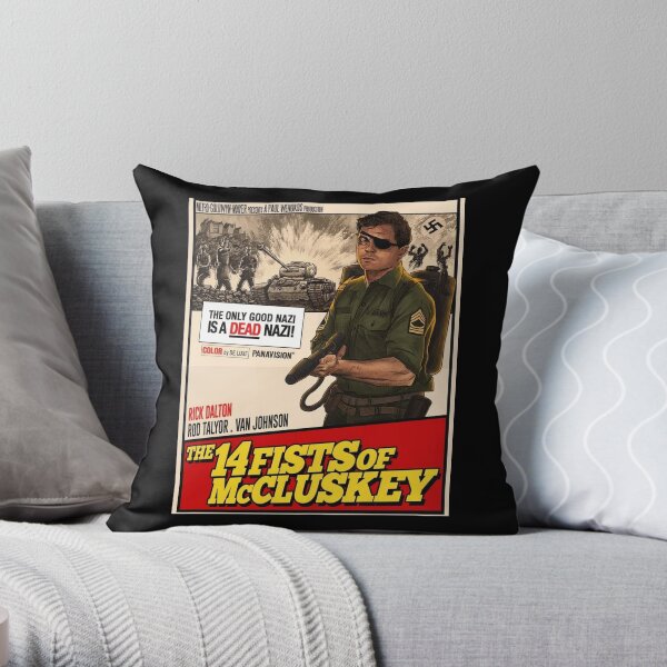 Once upon a time in hollywood - 14 fists of Mcluskey Throw Pillow