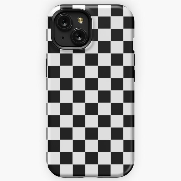 Checkered (Tan & White Pattern) iPhone Wallet Case by LXLBX8