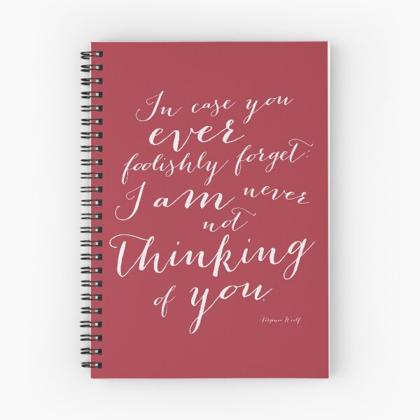 Item preview, In Case You Ever Foolishly Forget Virginia Woolf Quote featured in Red designed and sold by Kristen Glanzmann.