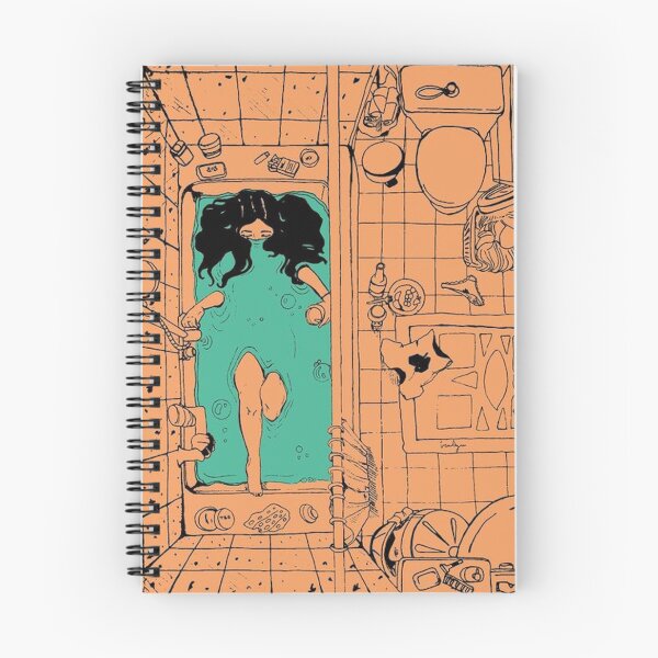 Item preview, Girl relaxing in a bath in the washroom designed and sold by MindChirp.