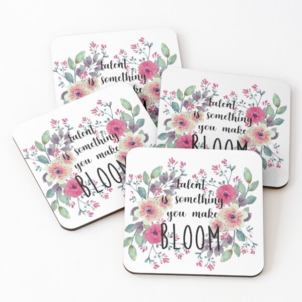 Item preview, talent is something you make bloom (v1 white) designed and sold by kozmiclatte.